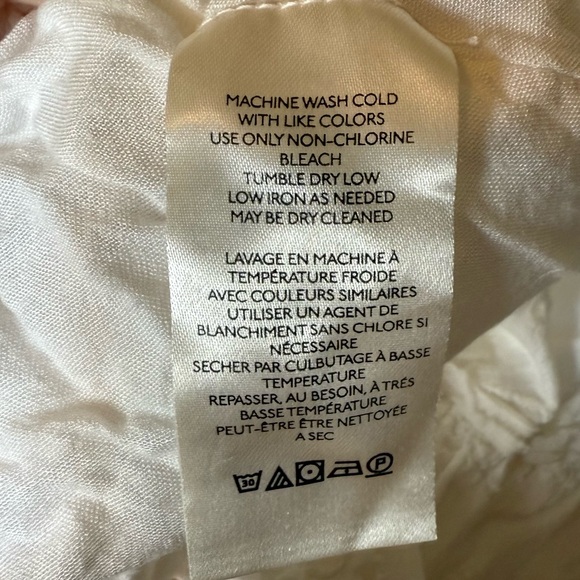 Free People Prairie White Tiered Cotton Eyelet Skirt Size Small - Picture 7 of 9